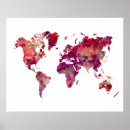 Suche nach rosa karte poster Weltkarte