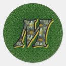 Suche nach m initiale aufkleber Brief