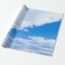 Suche nach blauer himmel und weiße wolken geschenkpapier Flüssig