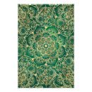 Suche nach blumen mandala poster Grün