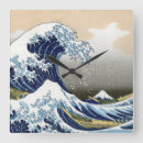 Suche nach die große welle von kanagawa wanduhren Ukiyo e