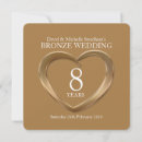 Suche nach 8 hochzeitstag einladungen Bronze