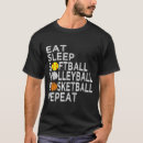 Suche nach essen sie schlaf volleyball tshirts Spaß