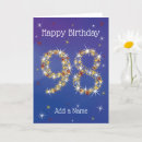 Suche nach 98 geburtstag karten Achtundneunzig