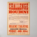 Suche nach houdini poster Vintag