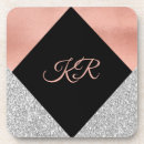 Suche nach rosa und silber untersetzer Glitzer