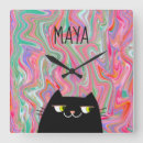 Suche nach katze wanduhren Für kinder