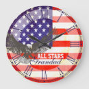 Suche nach american flag wanduhren Blue