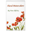 Suche nach rote blumen kalender Aquarell
