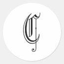 Suche nach monogramm c aufkleber Elegant