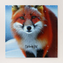 Suche nach fuchs im schnee puzzle Rotfuchs