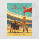 Suche nach madrid postkarten Reiseplakat