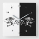 Suche nach weißer löwe wanduhren Silhouette