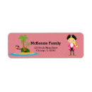 Suche nach niedlicher pirat rücksende aufkleber Strand