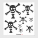 Suche nach piratenflagge aufkleber Skelett