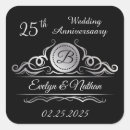 Suche nach 25 hochzeitstag aufkleber Schwarz