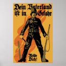Suche nach gefahr poster Vintag