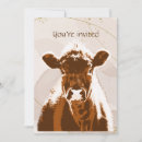 Suche nach braune kuh einladungen Aquarell