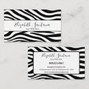 Suche nach zebra print visitenkarten Modern