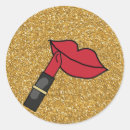 Suche nach lipstick aufkleber Gold