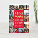 Suche nach 22 geburtstag karten Foto collage