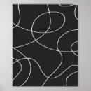 Suche nach linie poster Schwarz