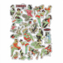 Suche nach retro horror aufkleber Beängstigend