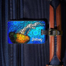 Suche nach quallen gepäckanhänger Ozean