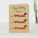 Suche nach niedliche dackel karten Aquarell