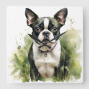 Suche nach boston terrier wanduhren Weiß