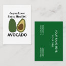 Suche nach gesund visitenkarten Avocado