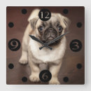 Suche nach niedlicher mops wanduhren Hunde