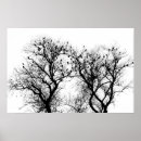 Suche nach schwarz weiß vogel poster Baum