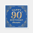 Suche nach 90 geburtstag servietten Blau und gold