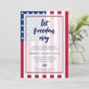 Suche nach 4th of july einladungen Rot weiß und blau