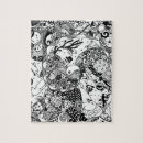 Suche nach schwarz weiß puzzle Doodle