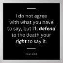 Suche nach voltaire poster Redefreiheit