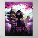 Suche nach frau mit kimono poster Geisha