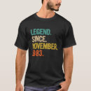Suche nach legende seit 1983 tshirts Jahre