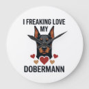 Suche nach dobermann wanduhren Hund