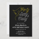 Suche nach classy 40th birthday einladungen Typografie