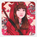 Suche nach dämonen aufkleber Rot