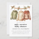Suche nach ugly sweater einladungen Hässliche pullover babydusche
