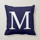 Suche nach monogramm m kissen Marineblau