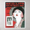 Suche nach red lips poster Vintag