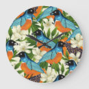 Suche nach vogelmuster wanduhren Blume