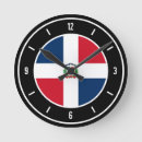 Suche nach dominikanische republik wanduhren Flagge der dominanten republik