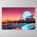 Suche nach santa monica pier poster Blau