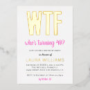 Suche nach wtf einladungen 40 geburtstagsfeier