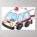 Suche nach krankenwagen poster Cartoon